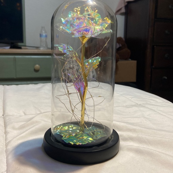 A rose lamp, white - Picture 1 of 2